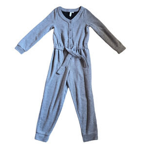 Janie & Jack Gray Knit Jumpsuit